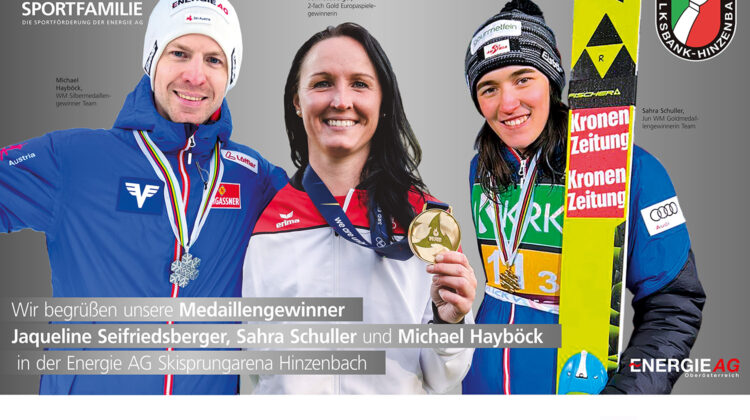 UVB Hinzenbach feiert Oberösterreichs erfolgreiche Skispringer