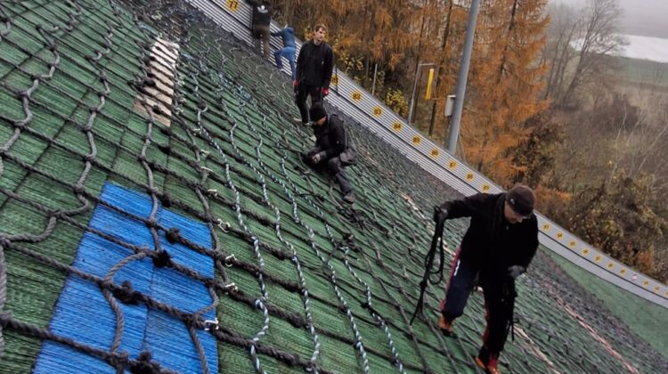 Schanze eingewintert